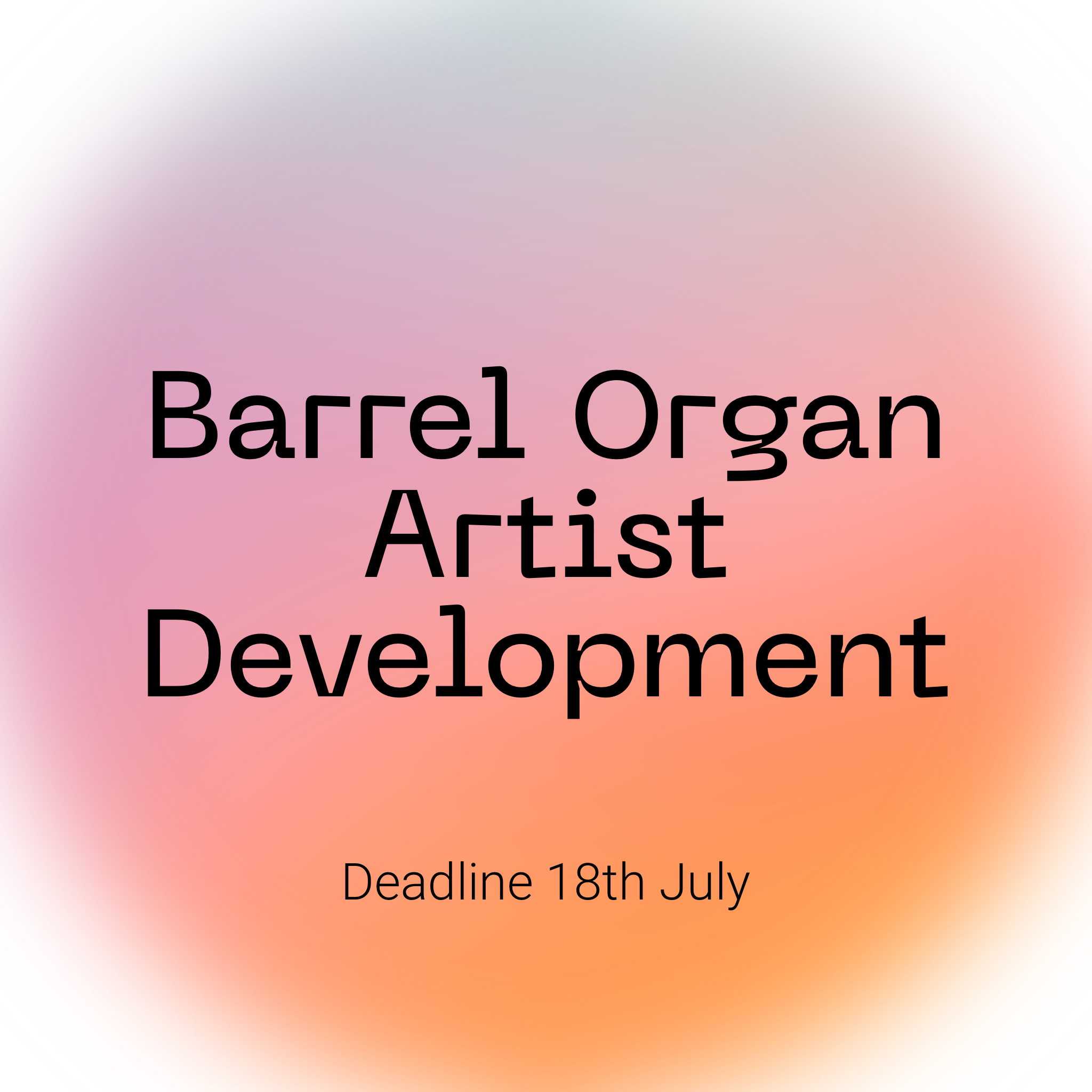 Barrel Organ are looking for a new company to support for one year in the development of their first piece of work as well as providing mentoring and organisational development support throughout. You will receive: £500 contribution to develop the work, a slot at Barrel Organ’s LIVE work-in-progress night for underrepresented artists in Summer 2023, one-to-one mentoring with Barrel Organ throughout the year which focuses on work development and company development, travel expenses where appropriate.  - 