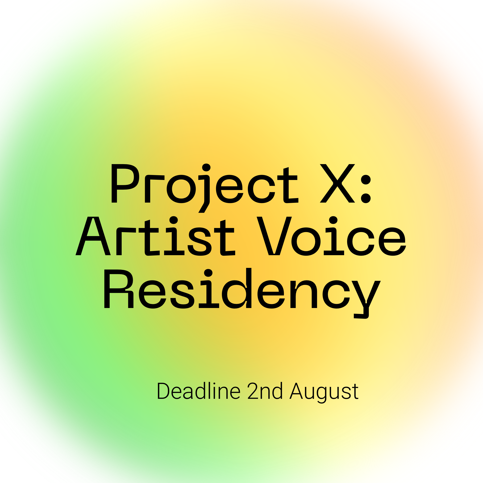 Project X is looking for 2 artists working with dance and performance, who identify as Black/POC/African/Caribbean to take part in their Artist Voice Residency 2022.The Project X Artist Voice Residencies aim to support the professional and creative development of 2 [two] artists working with dance and performance, through a four-week long residency programme. - 